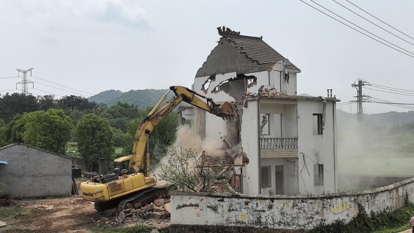 最后一戶拆除！江北港鐵路專用線項目征遷工作圓滿收官！